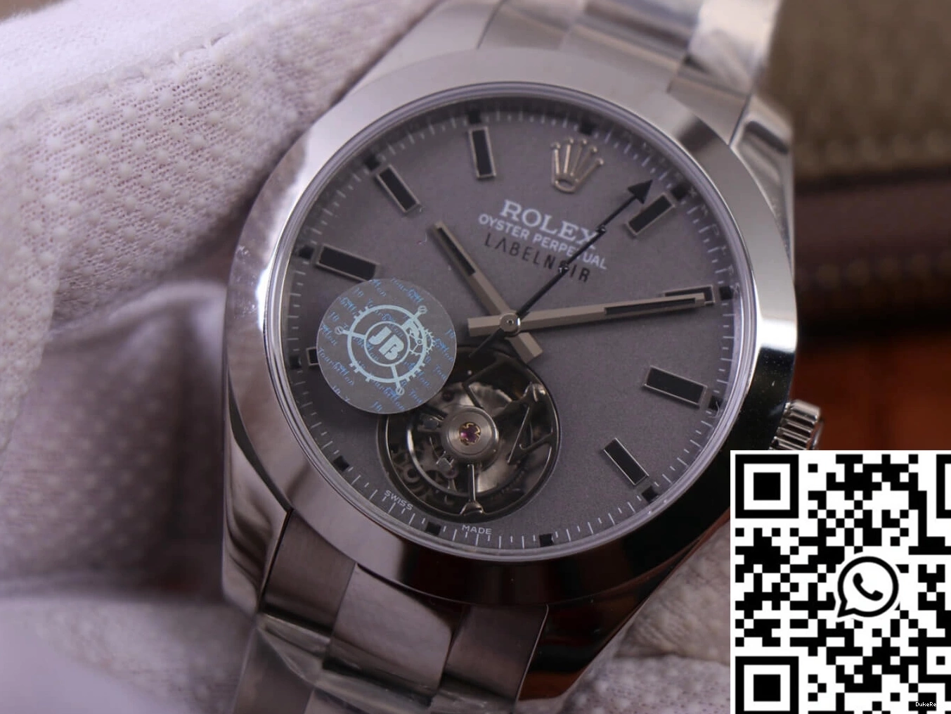 116400 Label Base Replica Noir Silver JB Milgauss LNT01HS-001 Design Factory watch case Rolex 0819